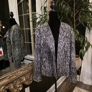 Alice + Hope Textured Moto-Style Blazer – Women’s Size Large